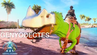 Genyodectes Taming Guide & abilities in Ark Survival Ascended ll Prehistoric Beasts 2 ASA