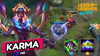 KARMA COUNTER THE VLADIMIR?? / WILD RIFT GAMEPLAY