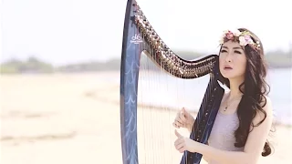 ANGELA JULY | Hello - Adele (Vocal and Harp Cover)