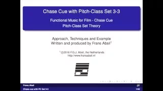 Chase Cue with Pitch-Class Set 3-3