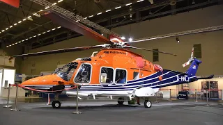 Leonardo AW169 SN.69116 D-HHLJ with walk around in detail inside and out European Rotors 2021