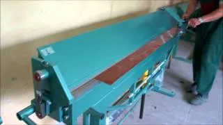 cutting & bending on manual sheet metal folder2