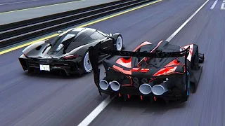 Bugatti Bolide GTR Concept vs Koenigsegg Jesko Absolut at Special Stage Route X