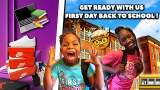 GET READY WITH US FOR OUR FIRST DAY BACK TO SCHOOL ✏️📓NIGHT AND MORNING ROUTINE!!😴😇😍