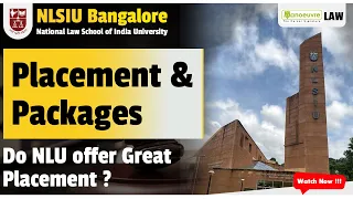 NLSIU Bangalore - Placement Packages | Do NLU Offer Great Placement ?| Watch Now #law #nlubangalore