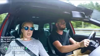 My girlfriends first time on the Nürburgring