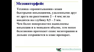 гомеопатическая мезотерапия