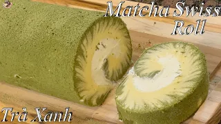 Cách Làm Bánh Bông Lan Cuộn Vị Trà Xanh Mềm Mịn Xốp Và Rất Ngon - Matcha Swiss Roll Recipe - Taylor