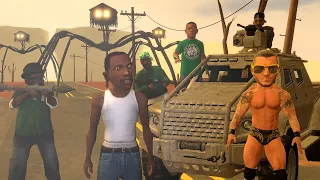 House Head vs CJ, RKO, Big Smoke, John Cena GTA funny animation