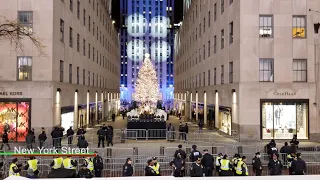 NYC Rockefeller Center Christmas Tree Lighting 2021 Dec. 1st 2021