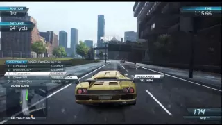 Need For Speed Most Wanted (2012) [Xbox 360]: Lamborghini Diablo SV Gameplay