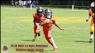 FREE FLOW VISUALS - 7U Va Bulls vs Bucs Highlights. Hampton Roads United. #youthfootballhighlights