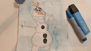 Учимся рисовать Олафа!⛄ Learning to draw Olaf!⛄
