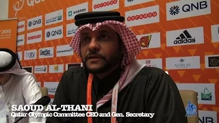 AIPS/IHF Young Reporters Qatar2015: interview with HE Saoud Al-Thani, Secretary Gen. and CEO of QOC