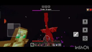 Killing ender dragon without armour.'MY SISTER'S CHALLENGE'