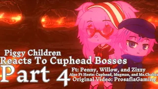 [Gacha Club] Piggy Children React To Cuphead Bosses Inkwell Isles Pt 4 + Piggy Older Siblings