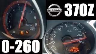 Nissan 370Z Nismo (350hp) Acceleration 0-260 km/h