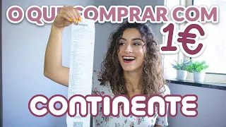 O QUE COMPRAR COM 1€ OU MENOS NO SUPERMERCADO CONTINENTE - compras saudáveis por apenas 1 euro!