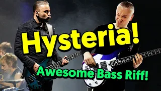 Hysteria (Muse) - The Chris Wolstenholme Bass Classic (tabs & tutorial)