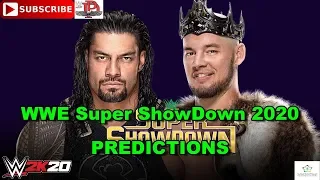 WWE Super ShowDown 2020 Roman Reigns vs  King Corbin Steel Cage Match Predictions WWE 2K20