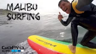 Surfing at Malibu - Golden Wave Surf School