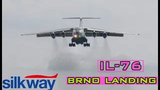 Silkway Airlines IL-76TD BAKU-BRNO 3.9.2023 Landing rwy27