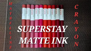 MAYBELLINE: Crayon💄Super stay matte ink💋#maybelline#superstay #matteinklipstick