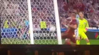 Goal Glushakov : England - Russia (1-1)