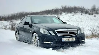 Что может 4matic в снегу?! Лучше чем quattro?? Mercedes E class w212