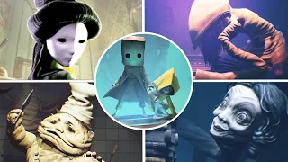 Little Nightmares 1 & 2 All Bosses Fight (No Damage)