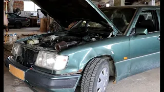 MERCEDES W124 (green) Project Fuel Injectors Cleaning EP 2