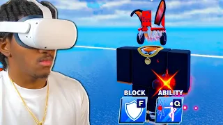 I Play Roblox Blade Ball In VR