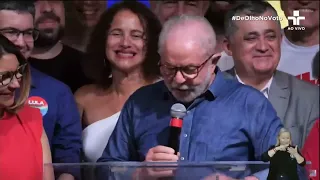 Luiz Inácio Lula da Silva faz primeiro discurso após ser eleito presidente