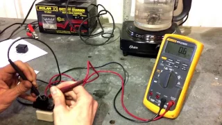 Blower motor resistor test