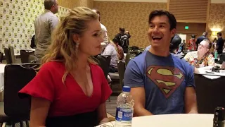 Rebecca Romijn and Jerry O'Connell discuss "The Death of Superman " at SDCC 2018