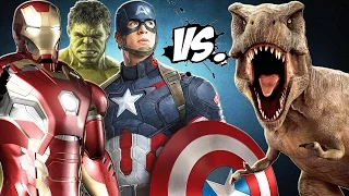 THE AVENGERS VS THE DINOSAURS - EPIC BATTLE