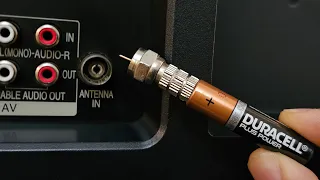 Insert Battery into the TV and watch all the channels in the world || Antenna Booster