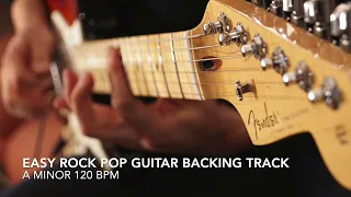 Easy Rock Pop Guitar Backing Track in A Minor 120 Bpm