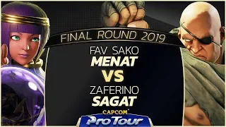 FAV Sako (Menat) vs Zaferino (Sagat) - Final Round 2019 - Day 1 Pools - CPT 2019