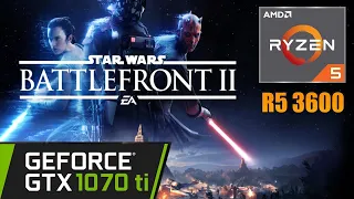 Star Wars Battlefront II on Ryzen 5 3600 + Zotac Nvidia GTX 1070 Ti