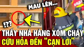 Thấy 'NHÀ HÀNG XÓM' bốc cháy, cô gái liền 'GỌI CỨU HỎA' đến và cái kết 'CẠN LỜI' | Tin 3 Phút