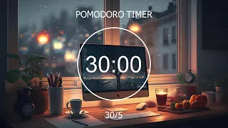 30/05 Pomodoro Timer 🕊️ lofi beats to study and relax, productivity • Focus Station