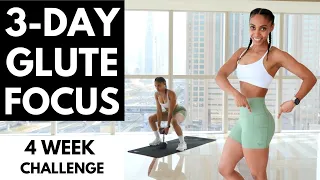 3-Day Glute Focused Workout Challenge 🍑