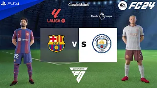 FC 24 PS4 - Barcelona vs Man City | Friendly Match 2024