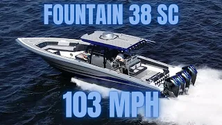 FASTEST CENTER CONSOLE ON THE PLANET IN ITS CLASS | 2022 Fountain 38 SC Quad Mercury 450R