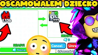 OSCAMOWAŁEM 5 LETNIEGO DZIECIAKA na HUGE CAT w PET SIMULATOR X! NAJLEPSZY SPOSÓB! DZIECKO ROBLOX