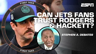 I TRUST AARON RODGERS 🗣️ Stephen A. gives Rodgers-Hackett pairing benefit of the doubt | First Take