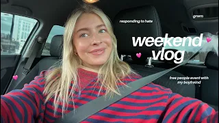 weekend vlog! (honest chats, free people event, etc!)