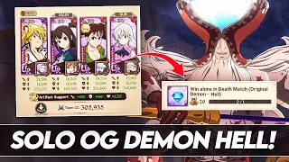 4-16 FREE DIAMONDS NOW!!! How To Solo Original Demon Using F2P Kizuna! (7DS Info) 7DS Grand Cross