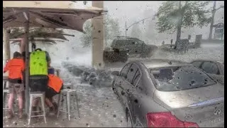 FRANCE: Destructive hailstorm strikes Bordeaux today!